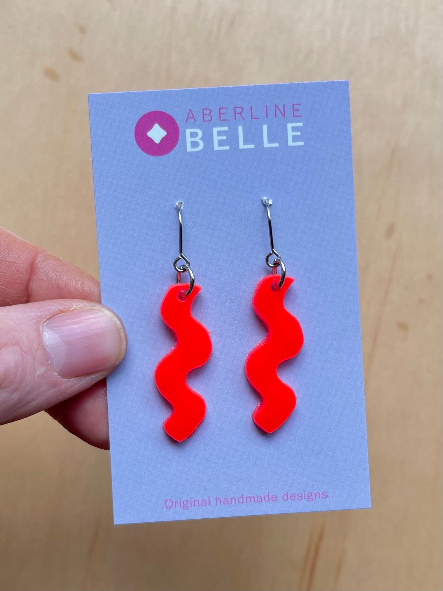 Ziggy Mini // Acrylics // Neon Red