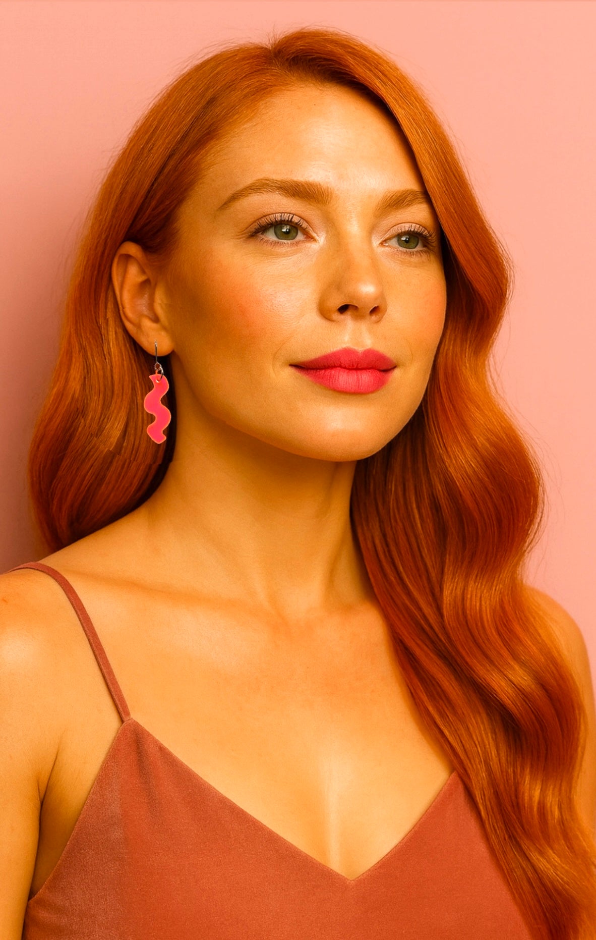 Ziggy Mini // Acrylics // Neon Red