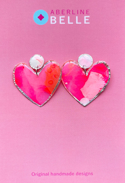Feature Hearts Studs // Silver // 005
