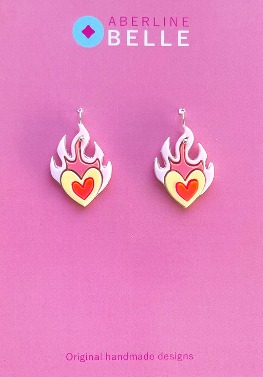 Burning Hearts // Acrylics // 004