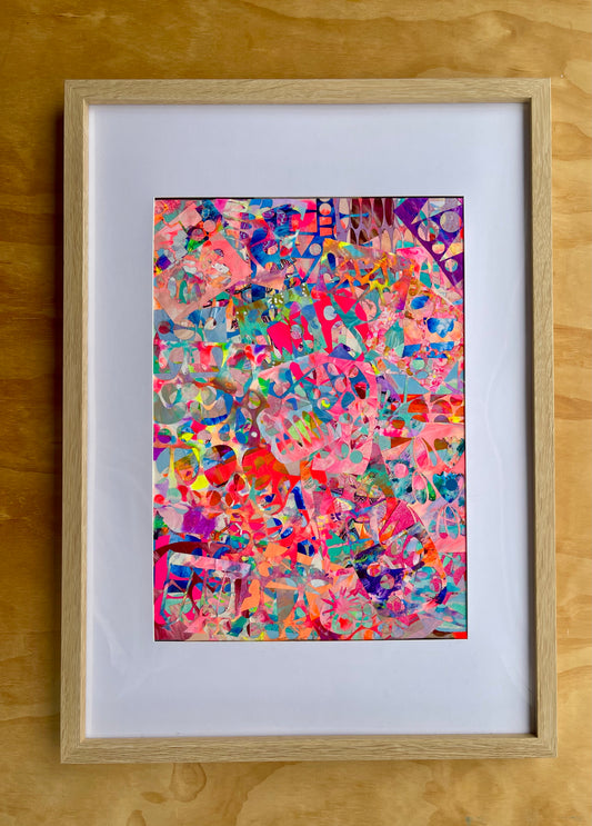 Wall Art // Recycled Original Artwork // Graphic 007