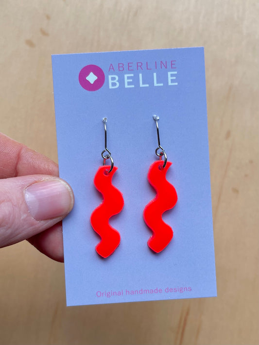 Ziggy Mini // Acrylics // Neon Red