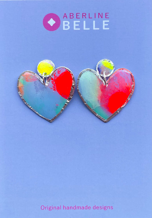 Feature Hearts Studs // Silver // 004