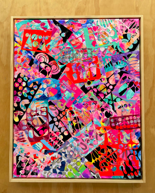 Wall Art // Recycled Original Artwork // Graphic 005
