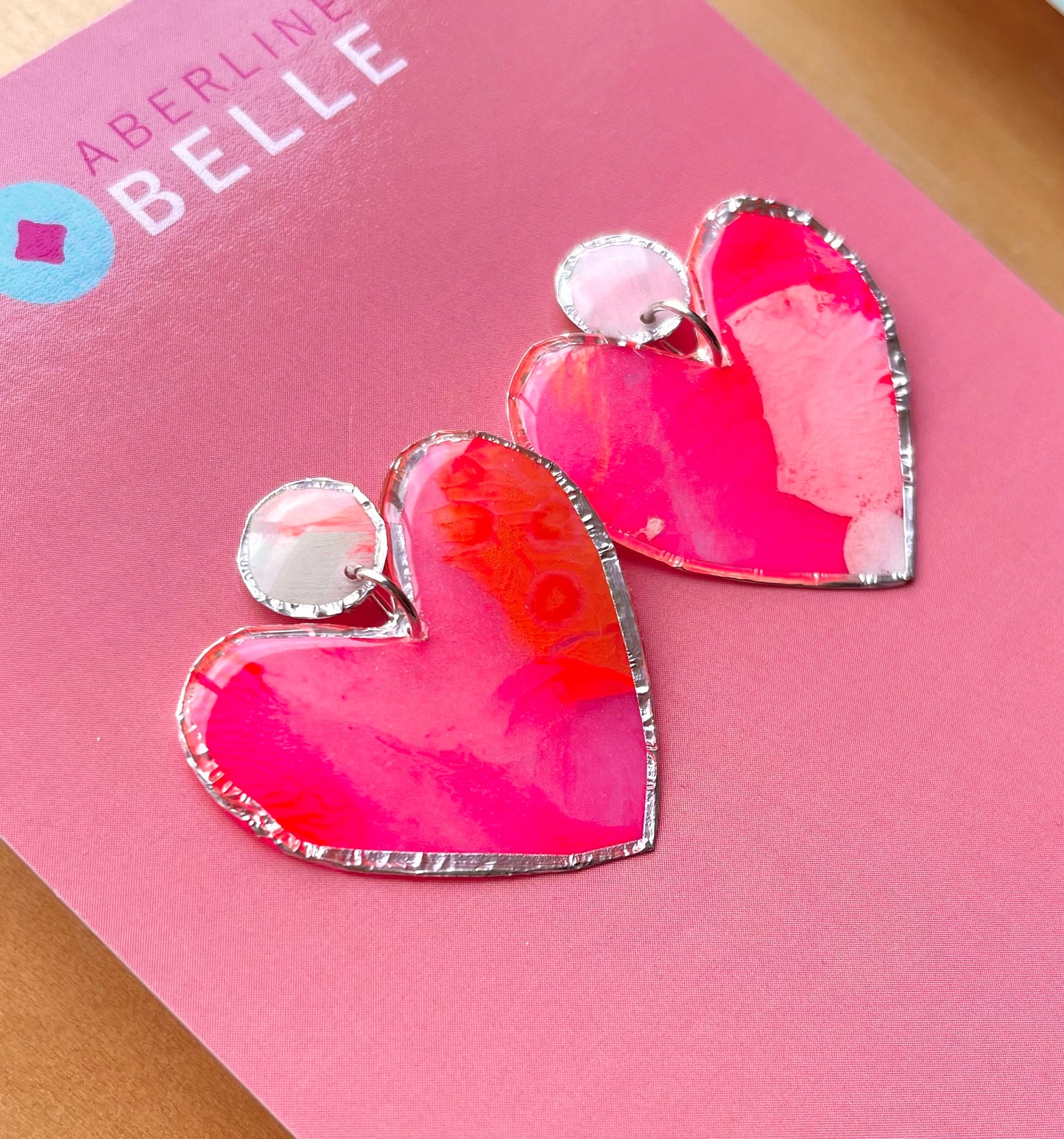 Feature Hearts Studs // Silver // 005