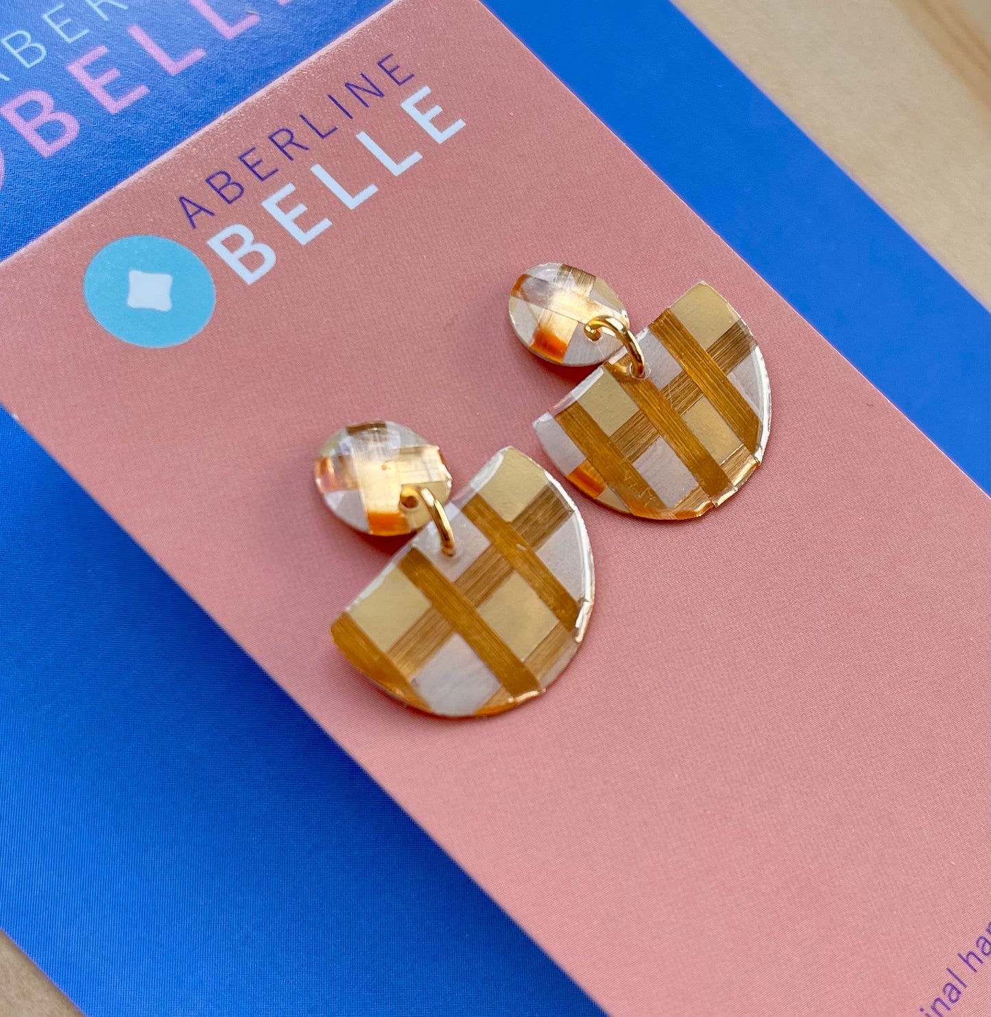 Dixie Micro // Gold Check // Gingham 013 SECONDS (LAST PAIR)
