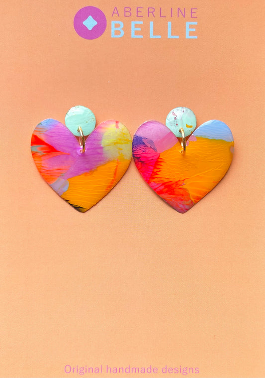 Feature Hearts Studs // Belle // 012