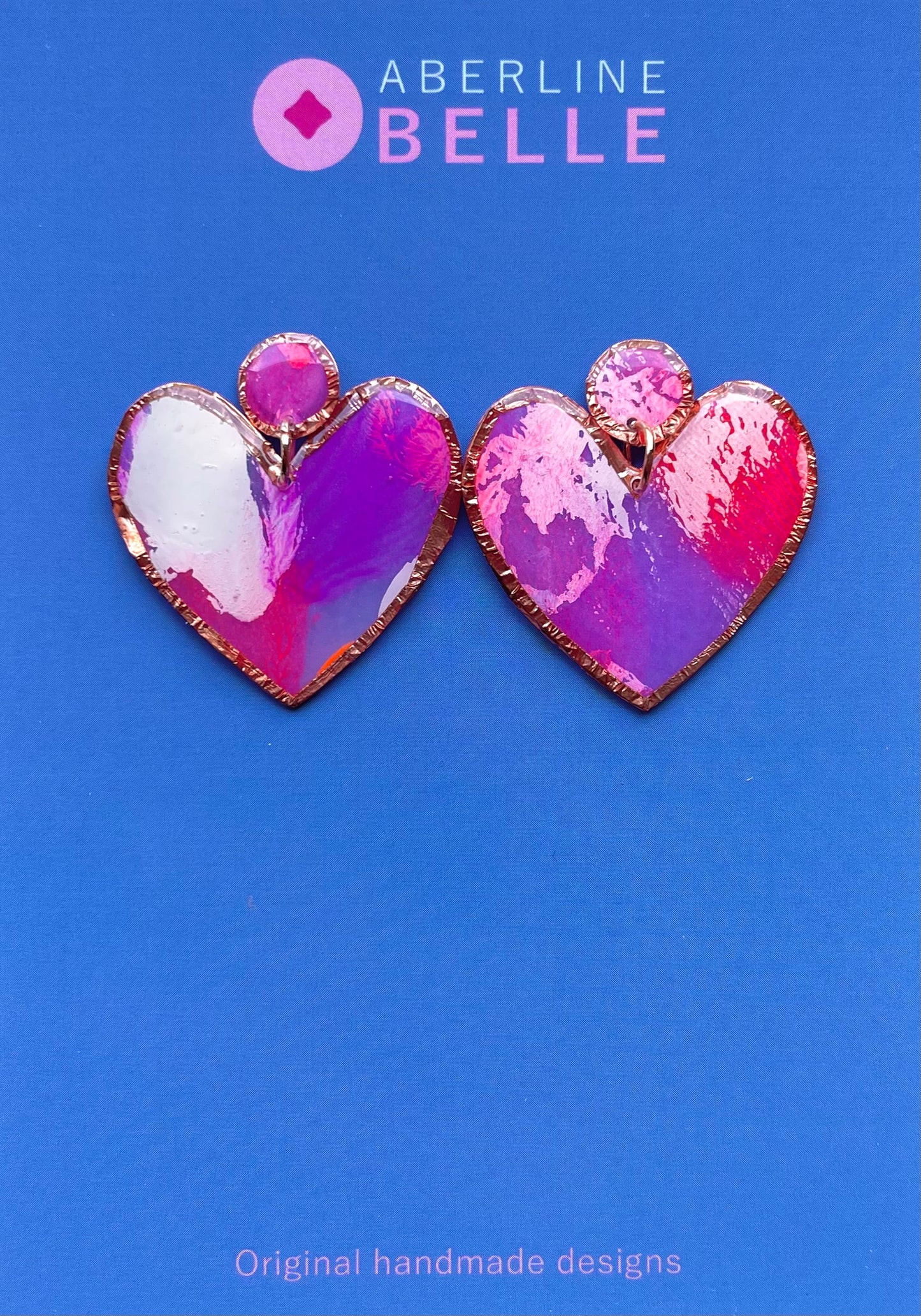 Feature Hearts Studs // Copper // 011