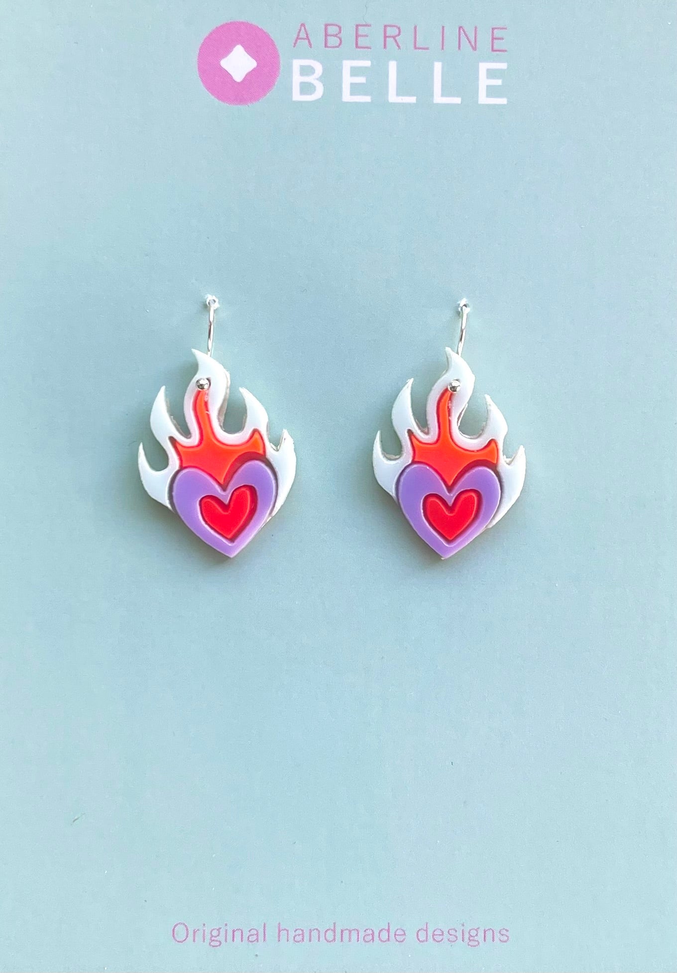 Burning Hearts // Acrylics // 001