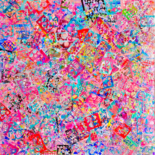 Wall Art // Recyled Original Artwork // Graphic 003