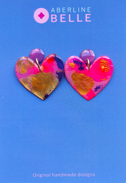 Feature Hearts Studs // Belle // 016