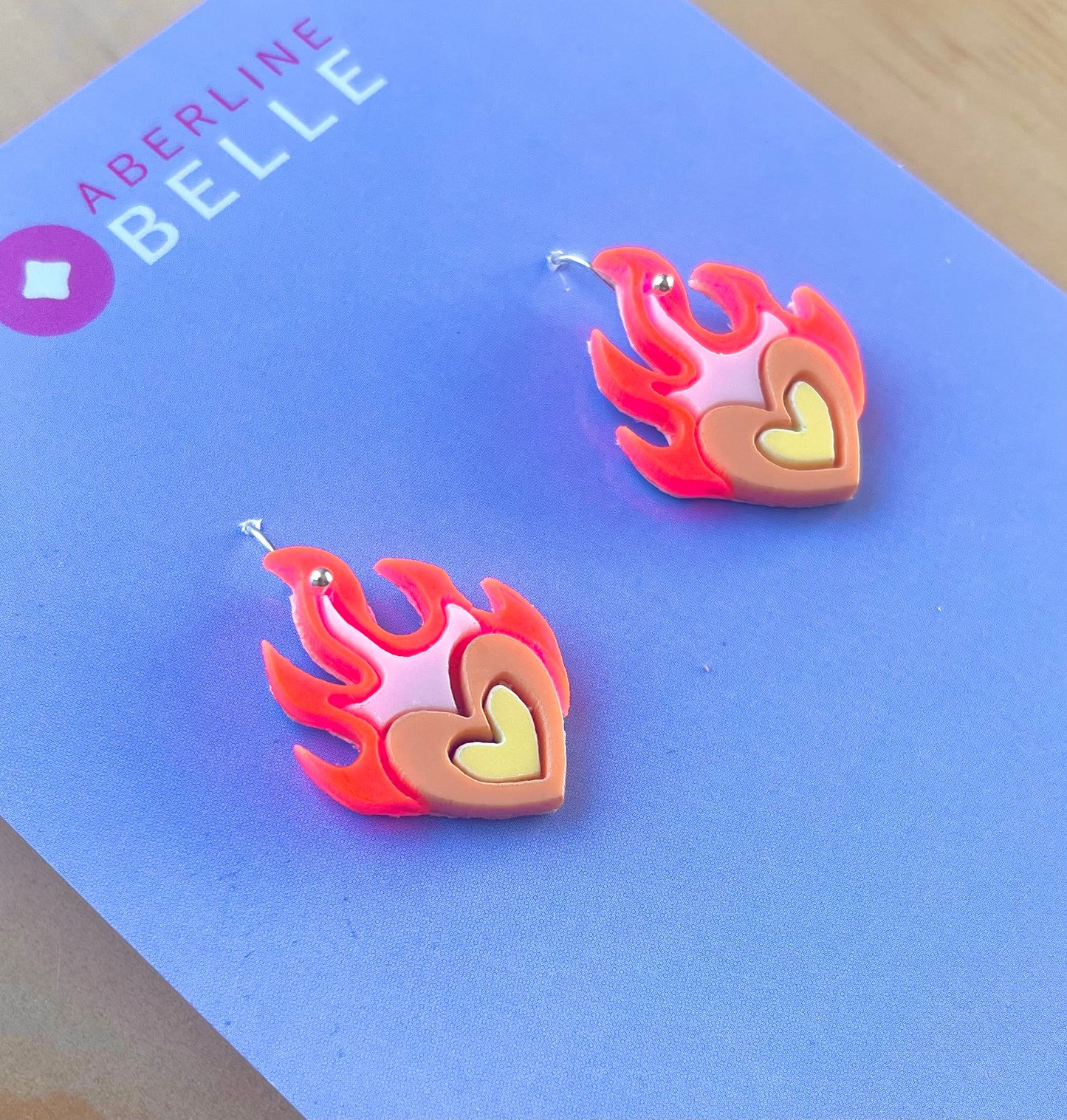 Burning Hearts // Acrylics // 006