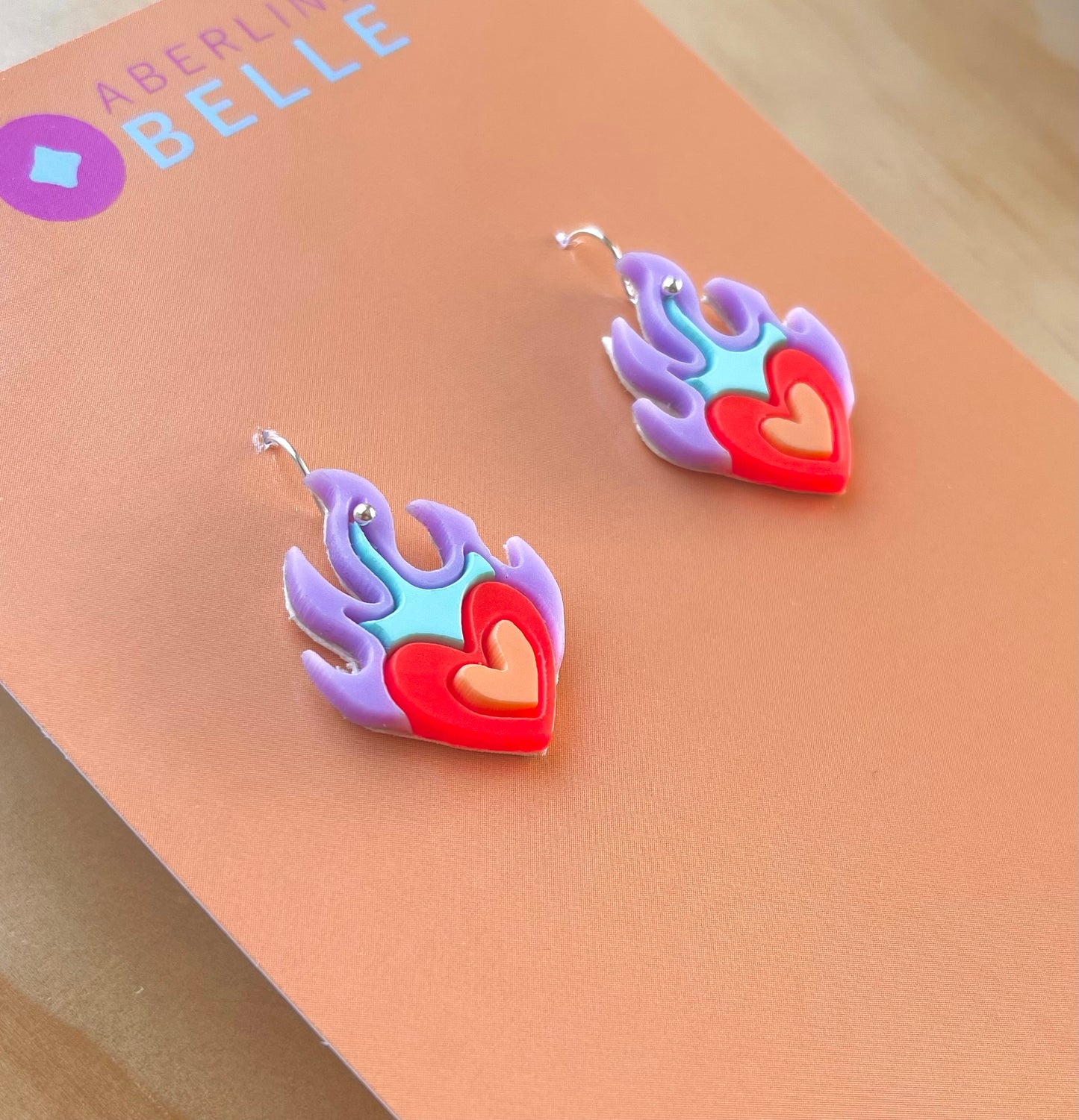 Burning Hearts // Acrylics // 005