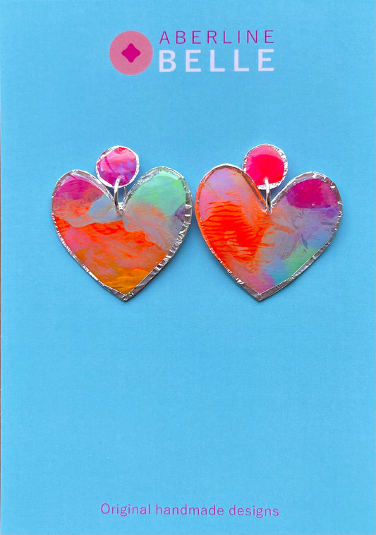 Feature Hearts Studs // Silver // 003