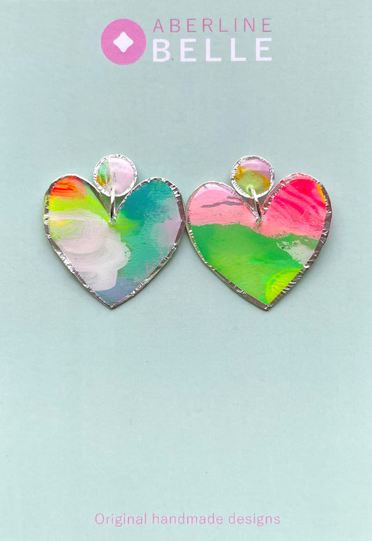 Feature Hearts Studs // Silver // 001