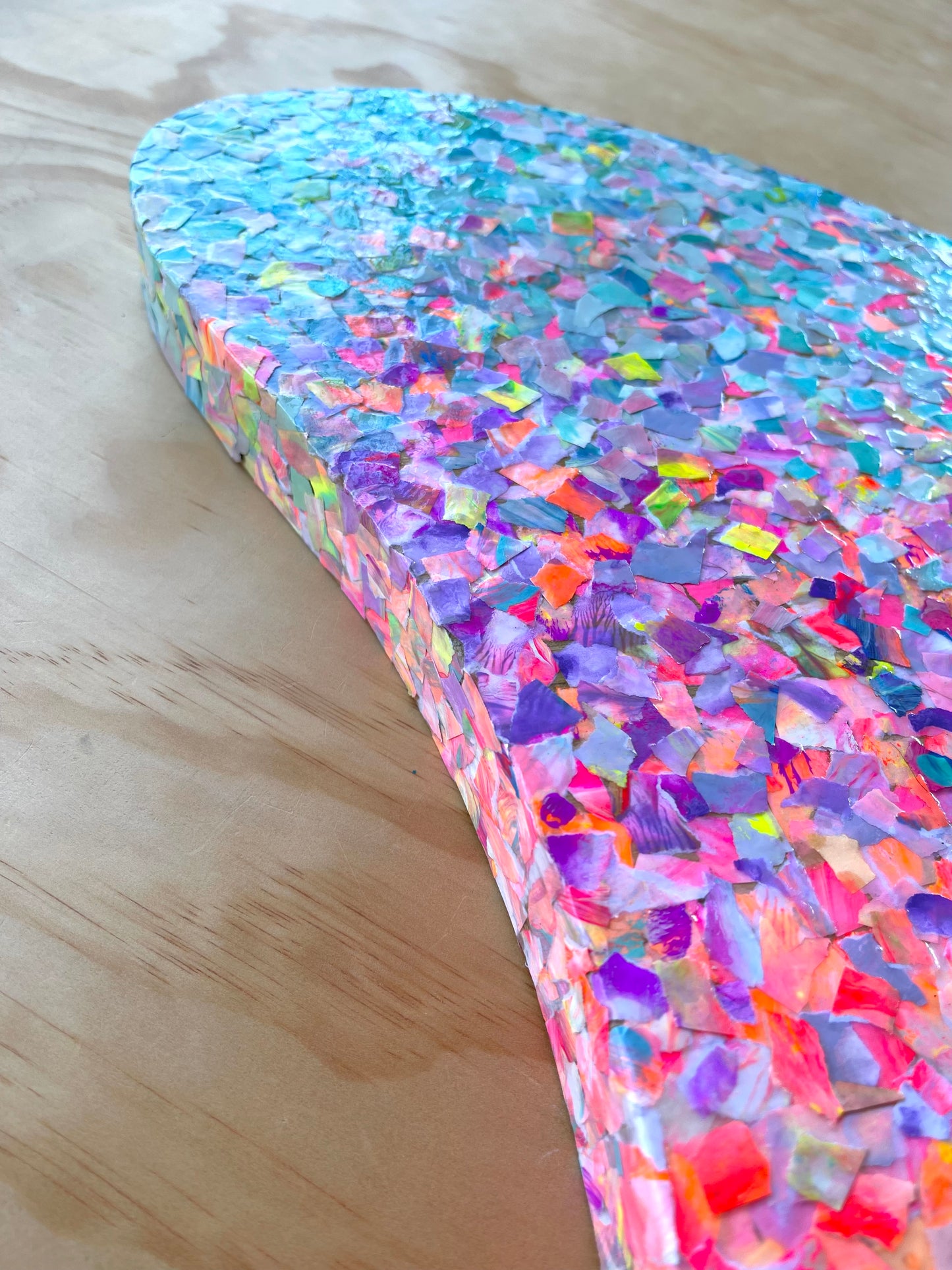 Wall Art or Ornament // Recyled Original Artwork // Irregular